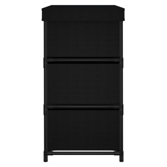 Storage Cabinet With 6 Drawers 55x29x55 Cm Black Steel