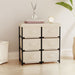 Storage Cabinet with 6 Drawers 55x29x55 Cm Cream Steel