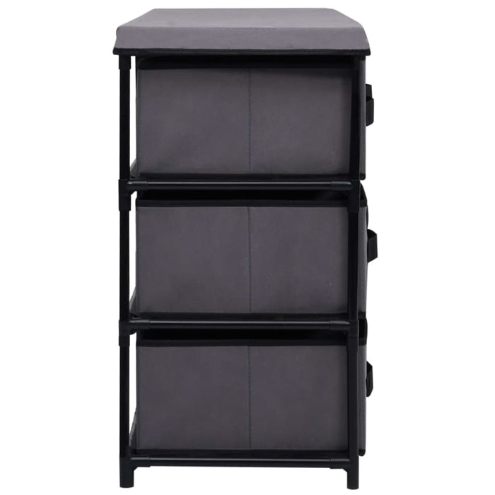 Storage Cabinet With 6 Drawers 55x29x55 Cm Grey Steel Xnntxx