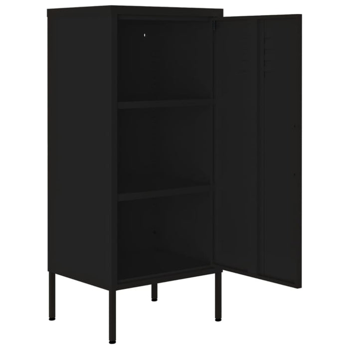 Storage Cabinet Black 42.5x35x101.5 Cm Steel Ttlokl