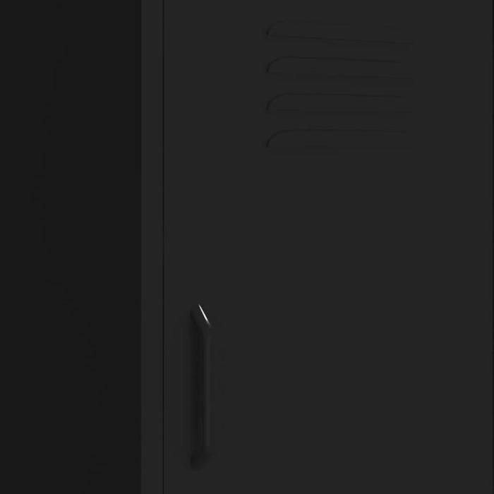 Storage Cabinet Black 42.5x35x101.5 Cm Steel Ttlokl