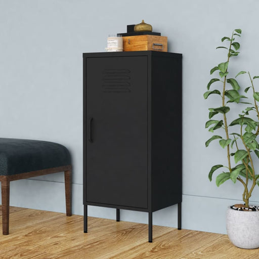 Storage Cabinet Black 42.5x35x101.5 Cm Steel Ttlokl