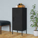 Storage Cabinet Black 42.5x35x101.5 Cm Steel Ttlokl
