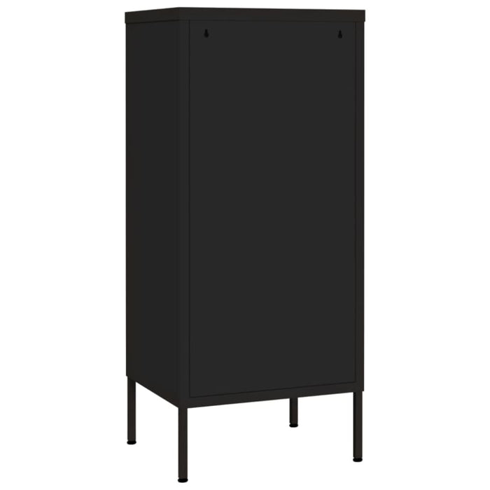 Storage Cabinet Black 42.5x35x101.5 Cm Steel Ttlokl
