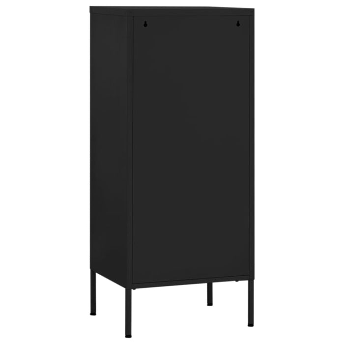 Storage Cabinet Black 42.5x35x101.5 Cm Steel Ttloni
