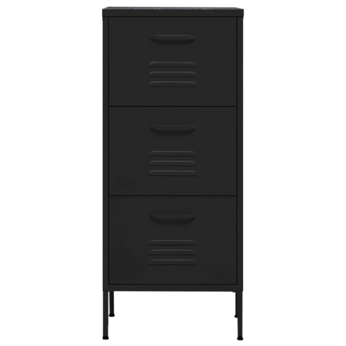 Storage Cabinet Black 42.5x35x101.5 Cm Steel Ttloni