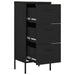 Storage Cabinet Black 42.5x35x101.5 Cm Steel Ttloni