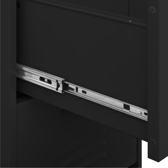 Storage Cabinet Black 42.5x35x101.5 Cm Steel Ttloni