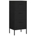 Storage Cabinet Black 42.5x35x101.5 Cm Steel Ttloni