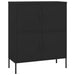 Storage Cabinet Black 80x35x101.5 Cm Steel Ttloax