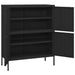 Storage Cabinet Black 80x35x101.5 Cm Steel Ttloax