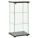 Storage Cabinet Tempered Glass Black Txxikn