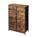 Storage Cabinet Tower Chest of Drawers Dresser Tallboy