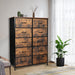 Storage Cabinet Tower Chest of Drawers Dresser Tallboy
