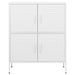 Storage Cabinet White 80x35x101.5 Cm Steel Ttloat