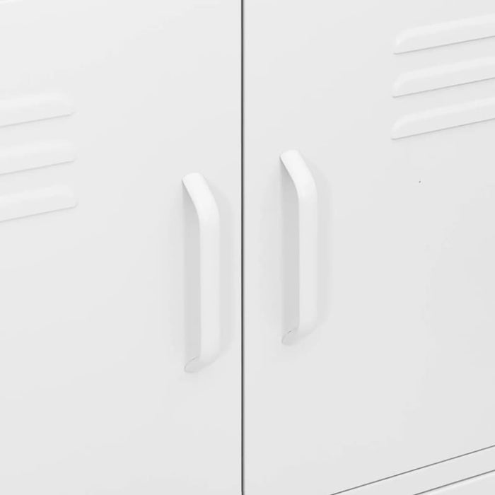 Storage Cabinet White 80x35x101.5 Cm Steel Ttloat