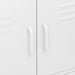 Storage Cabinet White 80x35x101.5 Cm Steel Ttloat