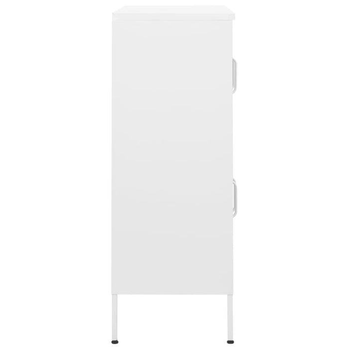Storage Cabinet White 80x35x101.5 Cm Steel Ttloat