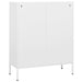 Storage Cabinet White 80x35x101.5 Cm Steel Ttloat