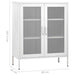 Storage Cabinet White 80x35x101.5 Cm Steel Ttloik