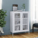 Storage Cabinet White 80x35x101.5 Cm Steel Ttloik