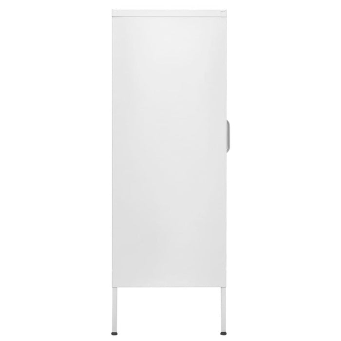 Storage Cabinet White 80x35x101.5 Cm Steel Ttloik