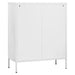Storage Cabinet White 80x35x101.5 Cm Steel Ttloik