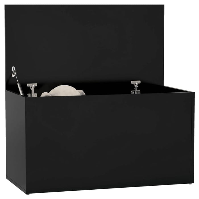 Storage Chest Black 84x42x46 Cm Engineered Wood Nbtbpi