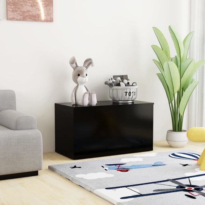 Storage Chest Black 84x42x46 Cm Engineered Wood Nbtbpi