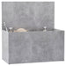 Storage Chest Concrete Grey 84x42x46 Cm Engineered Wood
