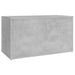 Storage Chest Concrete Grey 84x42x46 Cm Engineered Wood