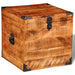 Storage Chest Cubic Rough Mango Wood Xaoltl