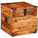 Storage Chest Cubic Rough Mango Wood Xaoltl