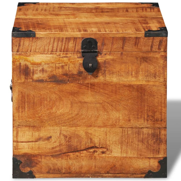 Storage Chest Cubic Rough Mango Wood Xaoltl