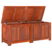 Storage Chest With Lid Brown Solid Wood Acacia Tlakoi