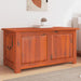 Storage Chest With Lid Brown Solid Wood Acacia Tlakol