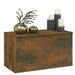 Storage Chest Smoked Oak 84x42x46 Cm Engineered Wood Nopokx