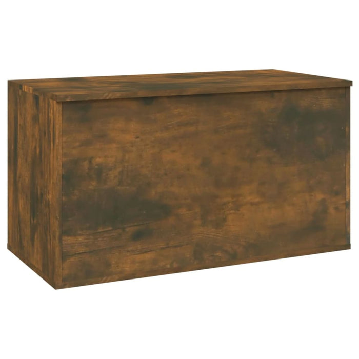 Storage Chest Smoked Oak 84x42x46 Cm Engineered Wood Nopokx