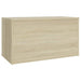 Storage Chest Sonoma Oak 84x42x46 Cm Engineered Wood Nbtbpk