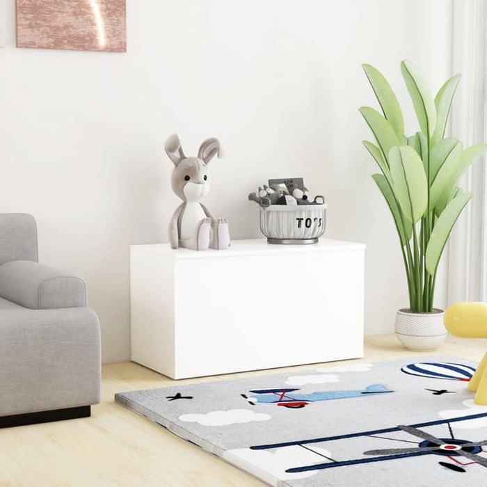 Storage Chest White 84x42x46 Cm Engineered Wood Nbtbpl