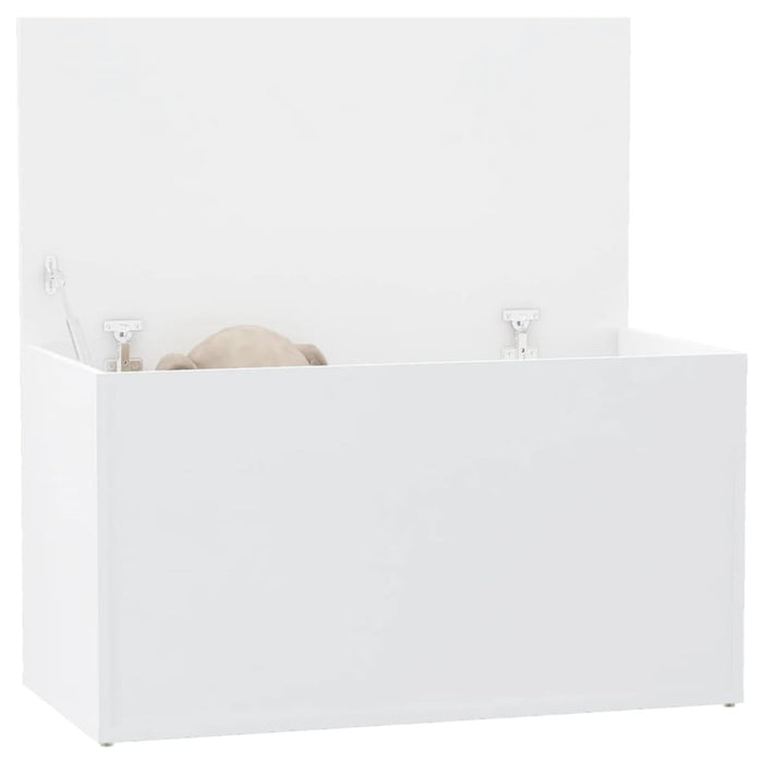 Storage Chest White 84x42x46 Cm Engineered Wood Nbtbpl