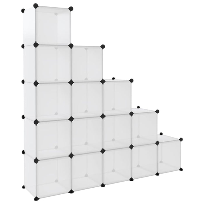 Storage Cube Organiser with 15 Cubes Transparent Pp Tabpak