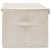 Storage Box Fabric 50x30x25 Cm Cream Ttxkol