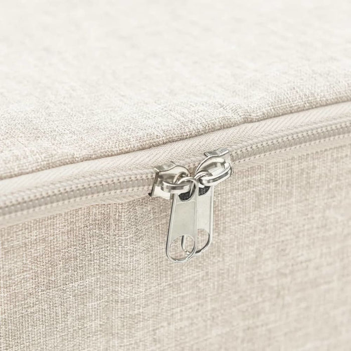 Storage Box Fabric 70x40x18 Cm Cream Ttxkbi