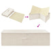 Storage Box Fabric 70x40x18 Cm Cream Ttxkbi