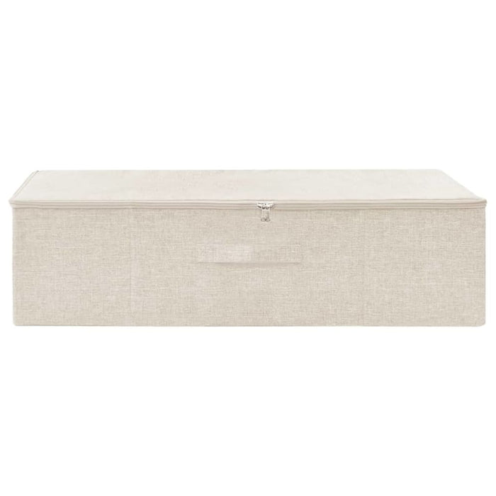 Storage Box Fabric 70x40x18 Cm Cream Ttxkbi
