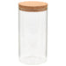 Storage Glass Jars with Cork Lid 6 Pcs 1100 Ml Pbnab