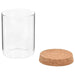 Storage Glass Jars with Cork Lid 6 Pcs 650 Ml Pbntk