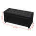 Storage Ottoman Artificial Leather Black Xaxabi