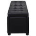 Storage Ottoman Artificial Leather Black Xaxabi